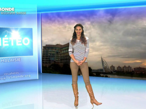 Alicia Fall présente la météo sur TV5Monde