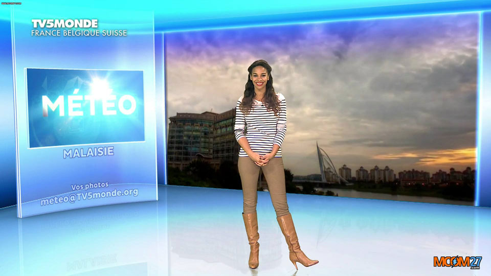 Alicia Fall présente la météo sur TV5Monde