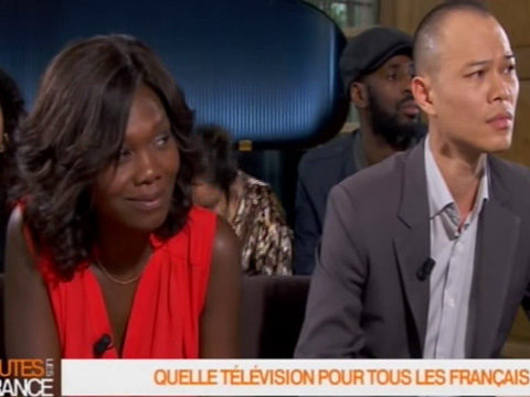 Kareen Guiock sur le plateau de Toutes les France