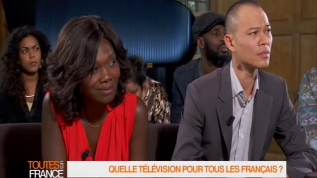 Kareen Guiock sur le plateau de Toutes les France