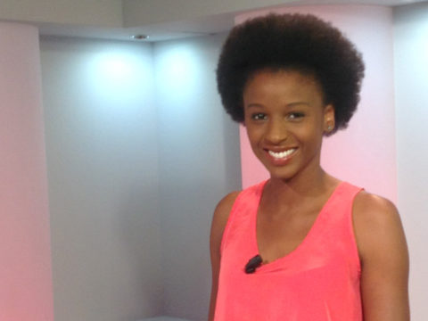 Khady Diallo sur le plateau d'IDF1