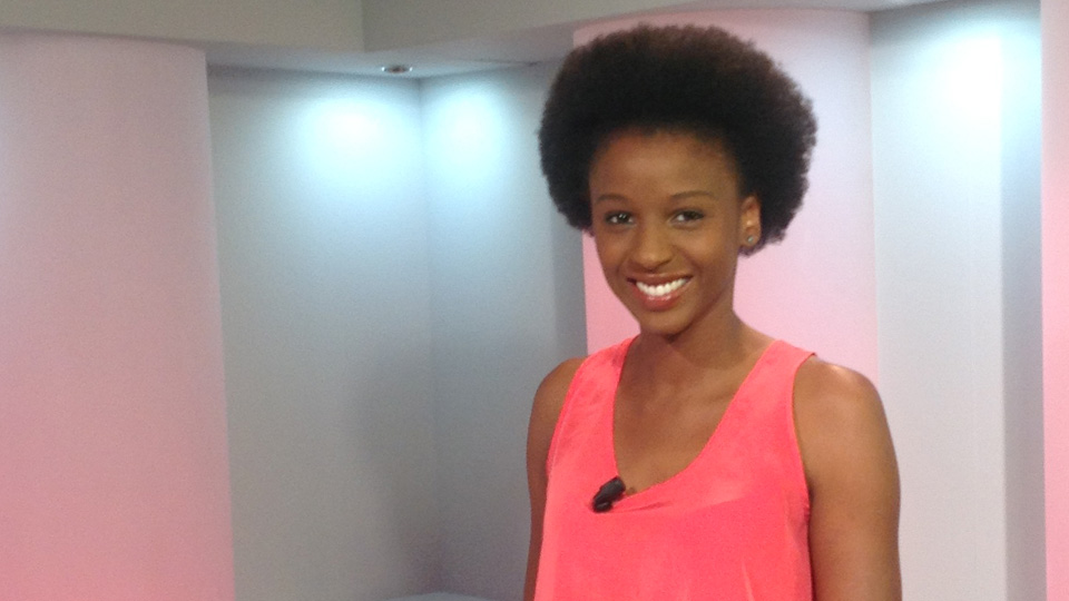 Khady Diallo sur le plateau d'IDF1