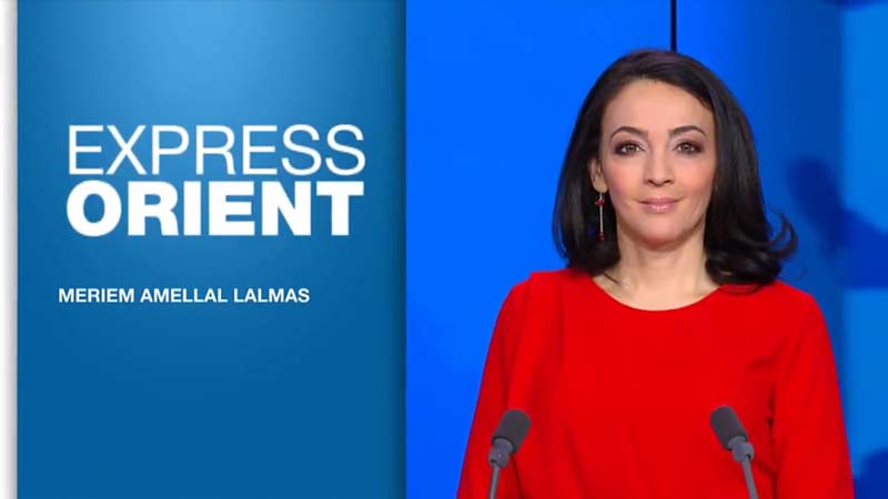 Meriem Amellal-Lalmas sur le plateau d'Express Orient