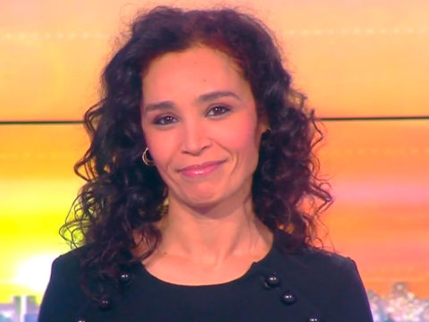 Aïda Touihri à la présentation de la matinale week-end d'i>TELE