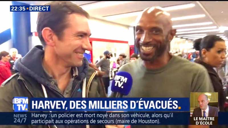 Cédric Faiche en pleine interview sur BFMTV