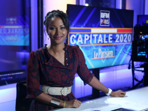 Fanny Wegscheider sur le plateau de Capitale2020 ©BFMParis