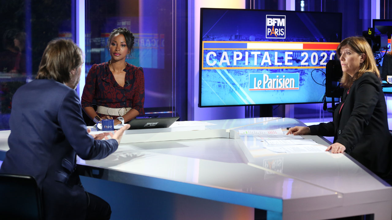 Fanny Wegscheider sur le plateau de Capitale2020 sur BFM Paris - crédit photo : ©BFMParis